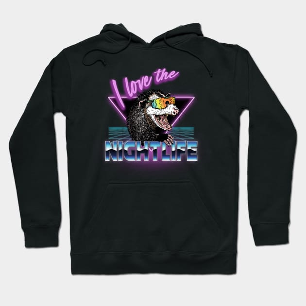 I Love the Nightlife Hoodie by OBSUART